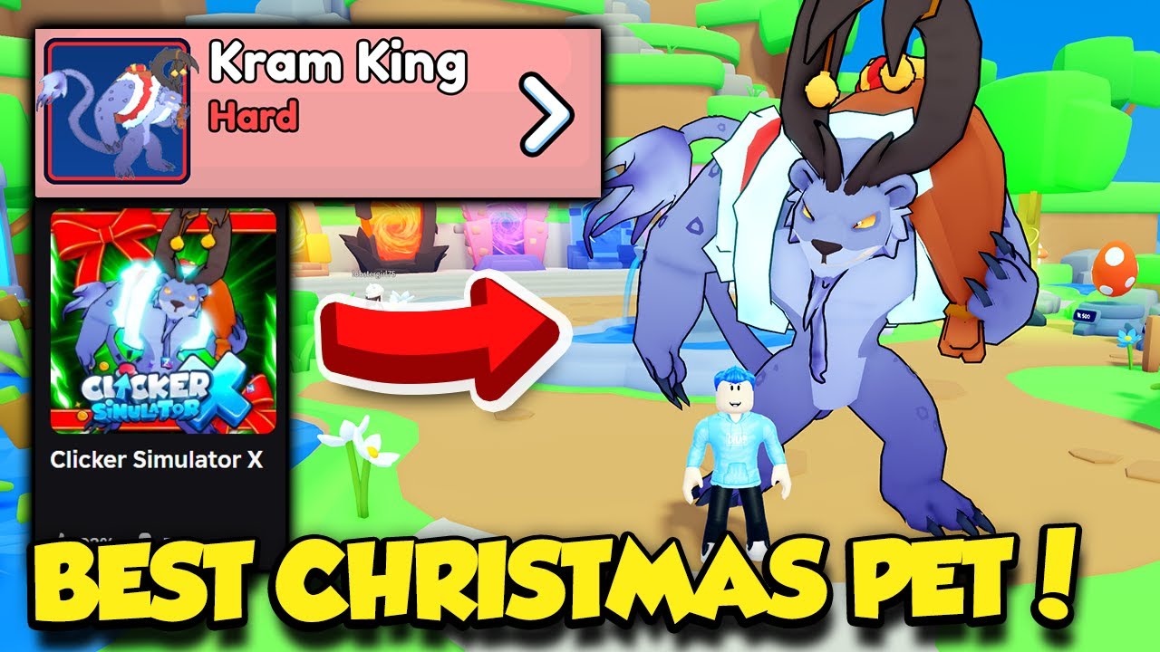 I CRAFTED THE RAREST PET IN CLICKER SIMULATOR X CHRISTMAS UPDATE!