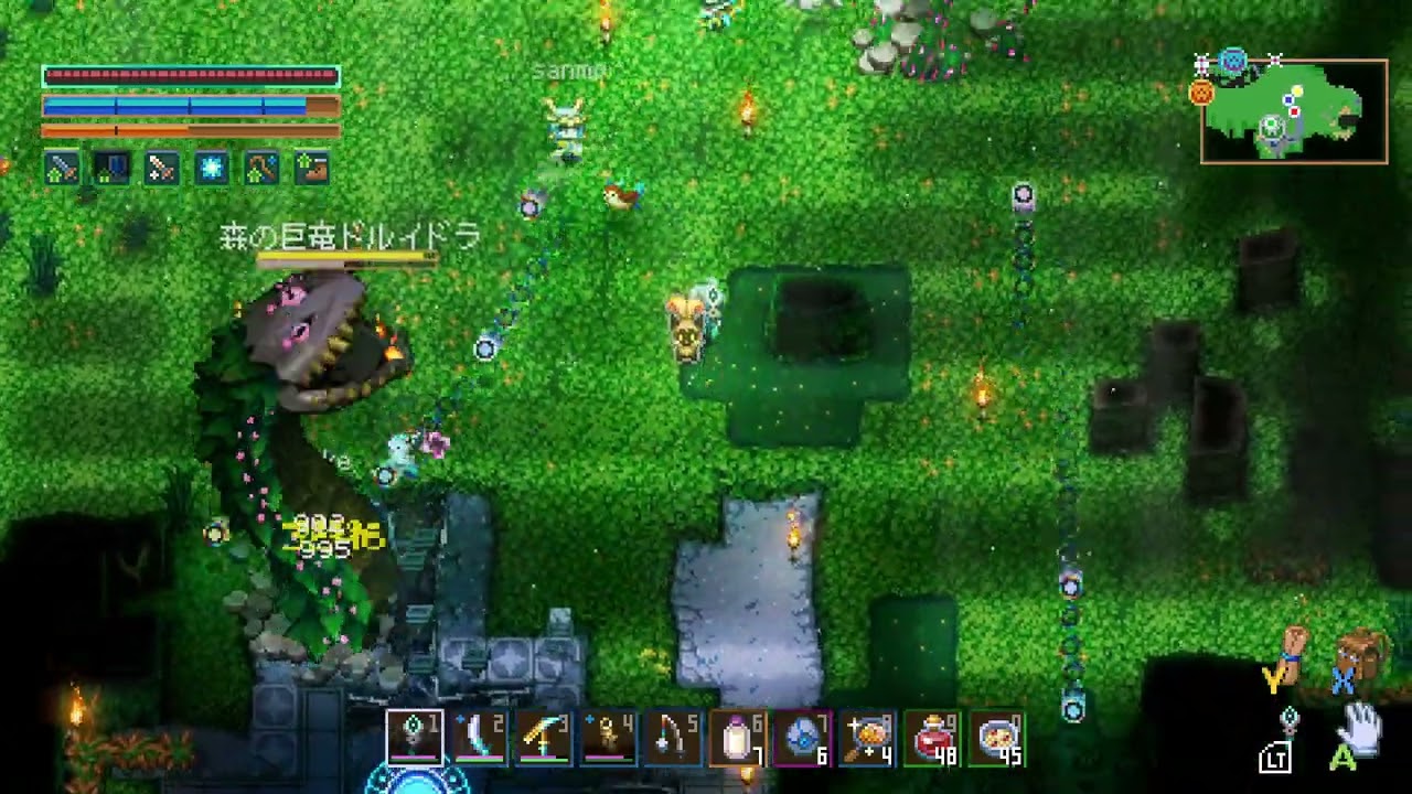 コアキーパー　ドルイドラと戦うだけ