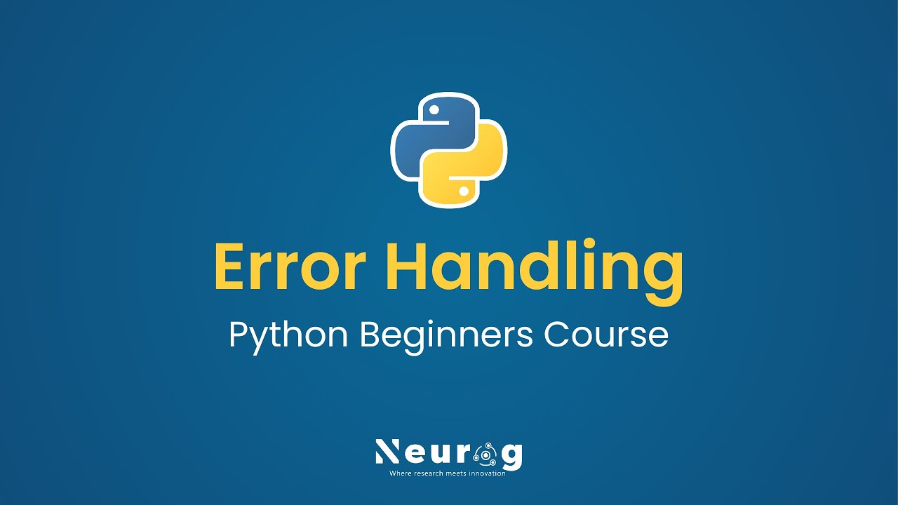 Error Handling in Python | Types of Errors | Python Exception Handling | Try and Except Block