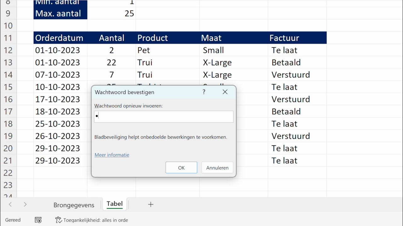 Excel werkblad wachtwoord verwijderen