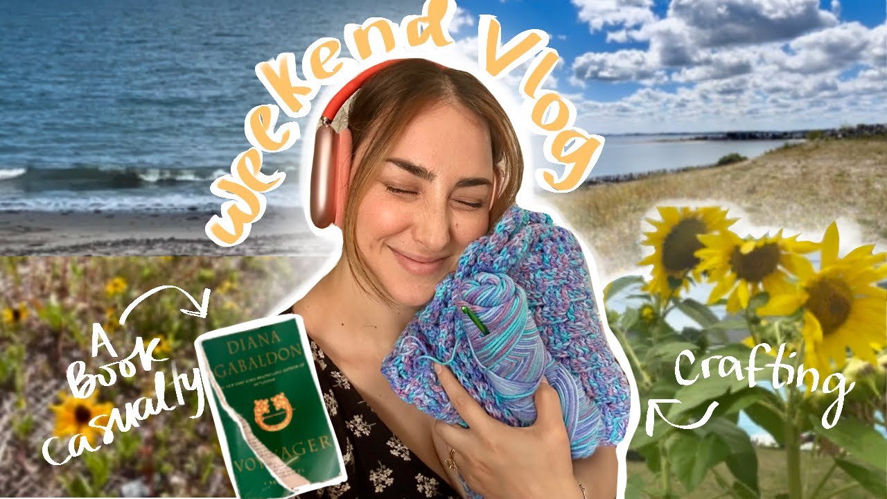 WEEKEND VLOG✨ Reading, crafting, making soup on a cold rainy day, and a casualty along the way