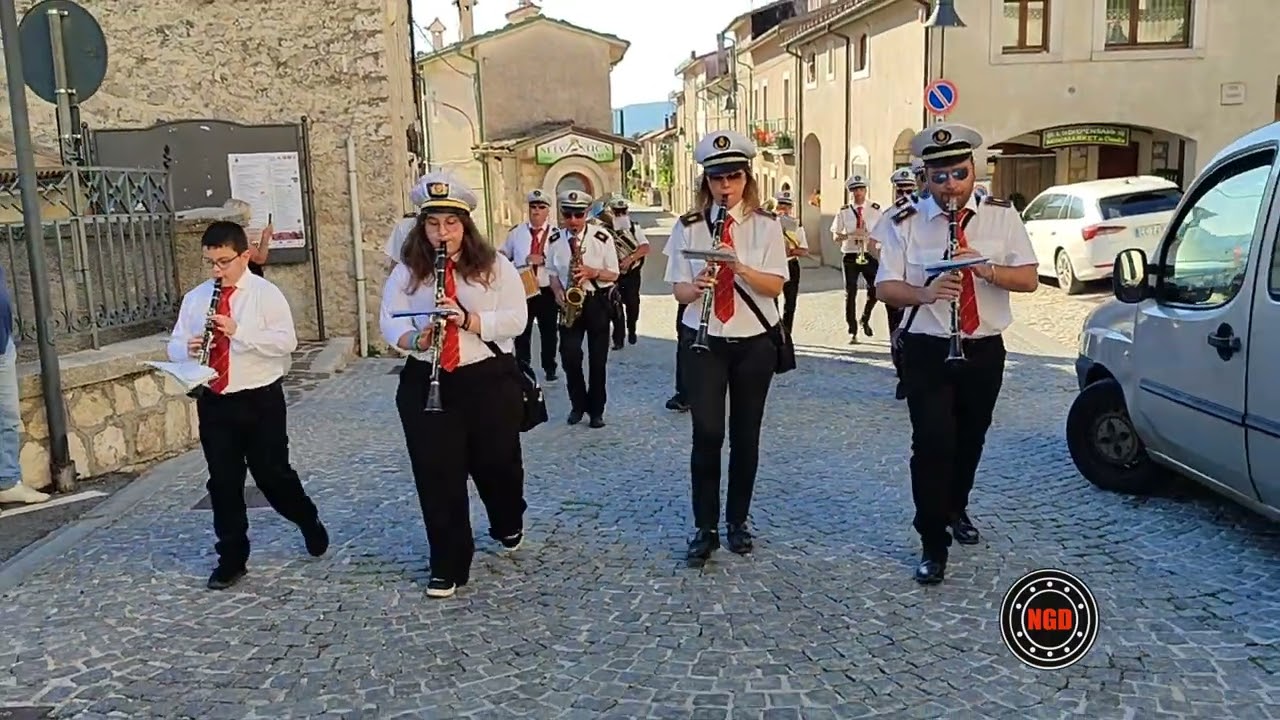 Marcia Pescasseroli Banda di Barrea 11/8/24 Civitella Alfedena (AQ) Festa di San Nicola