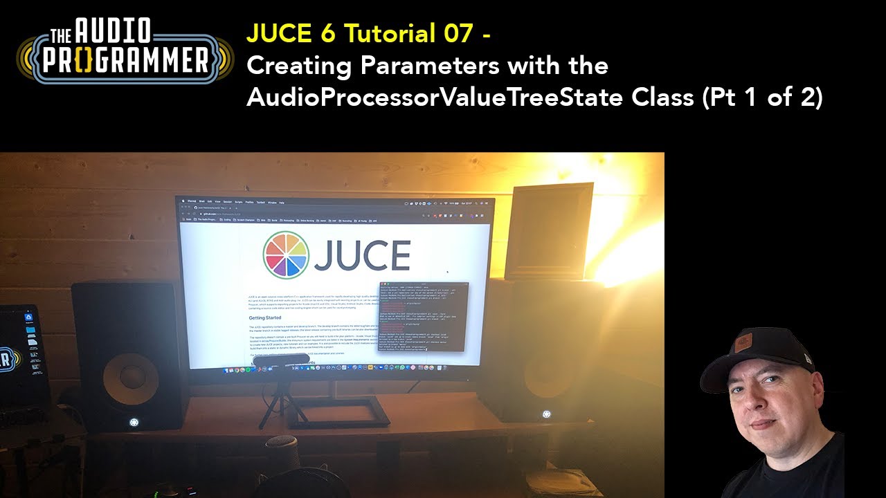 Учебник JUCE 6 07 — Создание параметров с помощью класса AudioProcessorValueTreeState (часть 1 из 2)