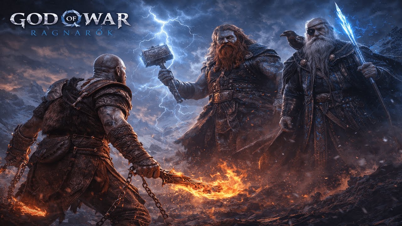 God of War: Ragnarök - Kratos vs Thor & Odin + Game Ending [PC Gameplay]