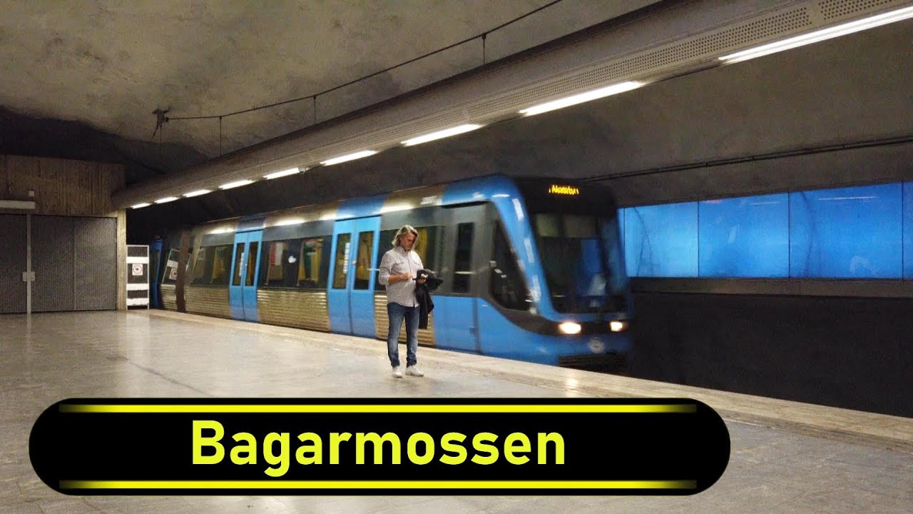 Metro | Tunnelbana Station Bagarmossen - Stockholm 🇸🇪 - Walkthrough 🚶