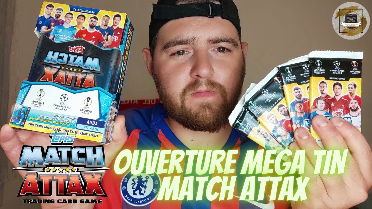 Ouverture cartes Topps Match Attax: Méga tin... carte autographe?!
