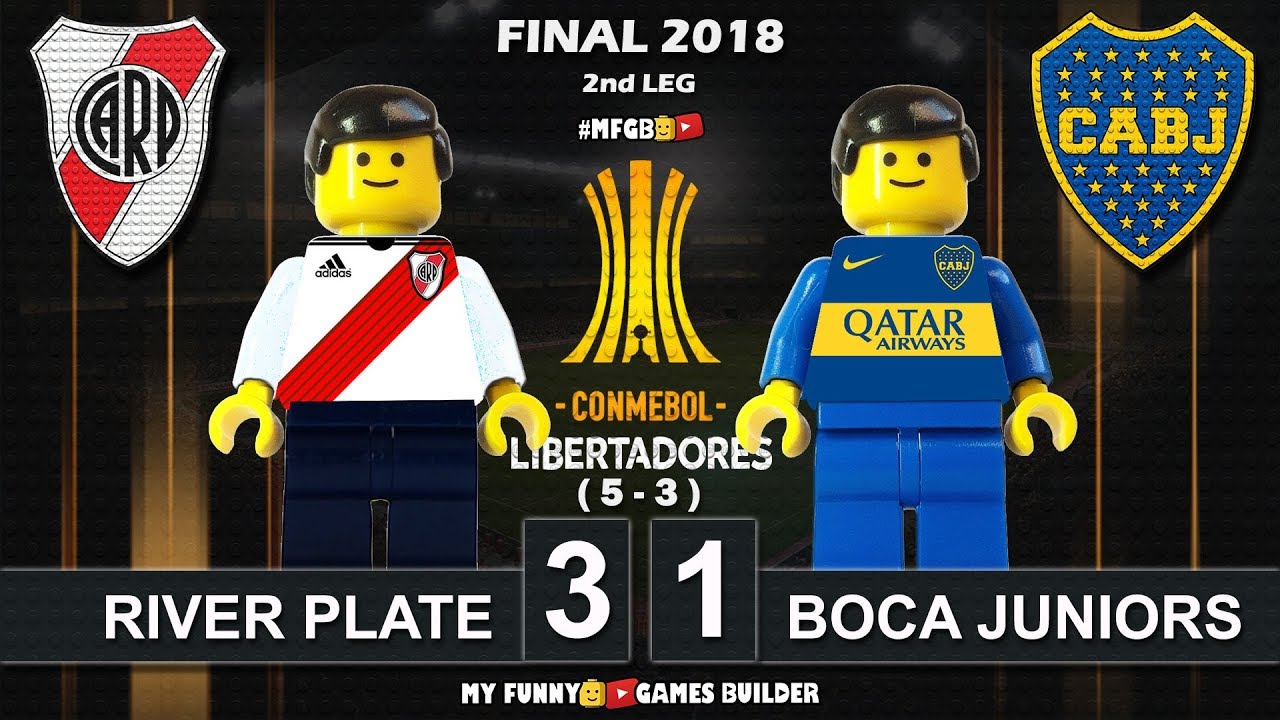 River Plate 3 x 1 Boca Juniors (5-3) Final Copa Libertadores 2018 &bull; 09/12 All Goals Lego Football