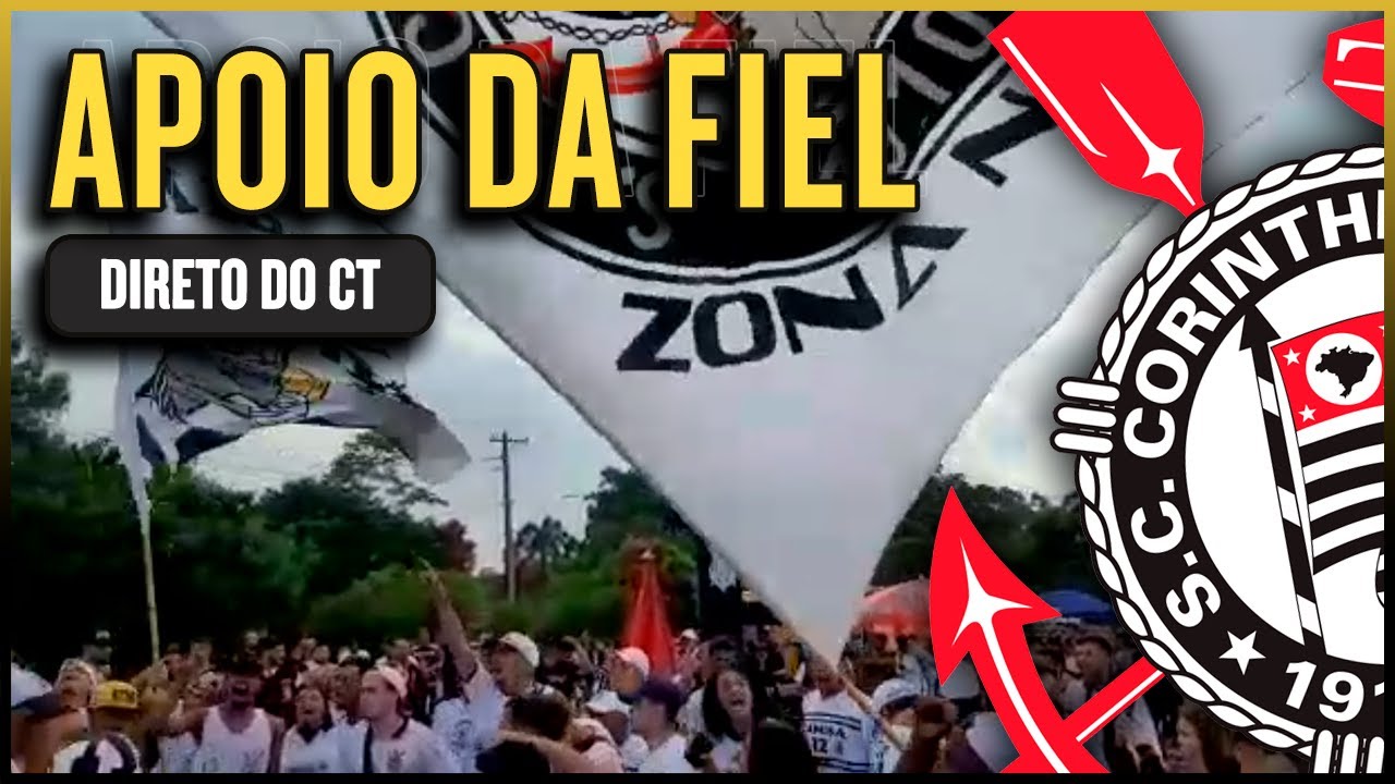 Torcidas organizadas se reunem em frente ao ao CT DO CORINTHIANS para incentivar jogadores