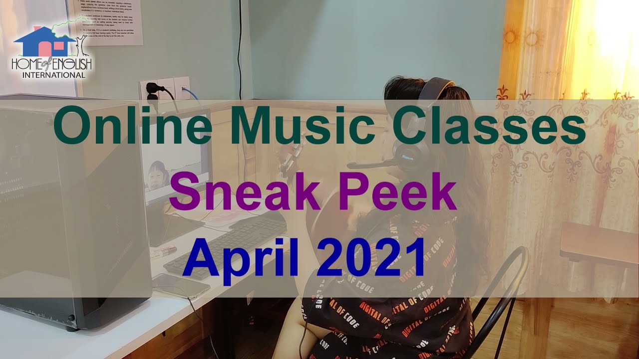 Online Music Classes Sneak Peek - April 2021!