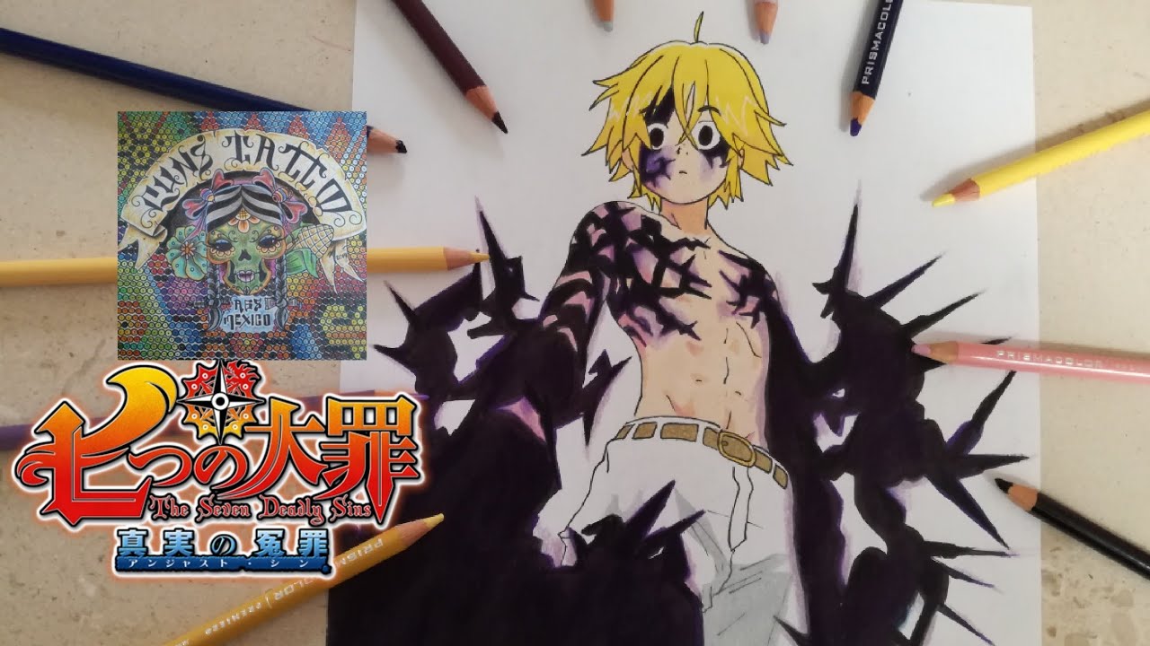 COMO DIBUJAR A MELIODAS - NANATSU NO TAIZAI / how to draw meliodas - nanatsu no taizai