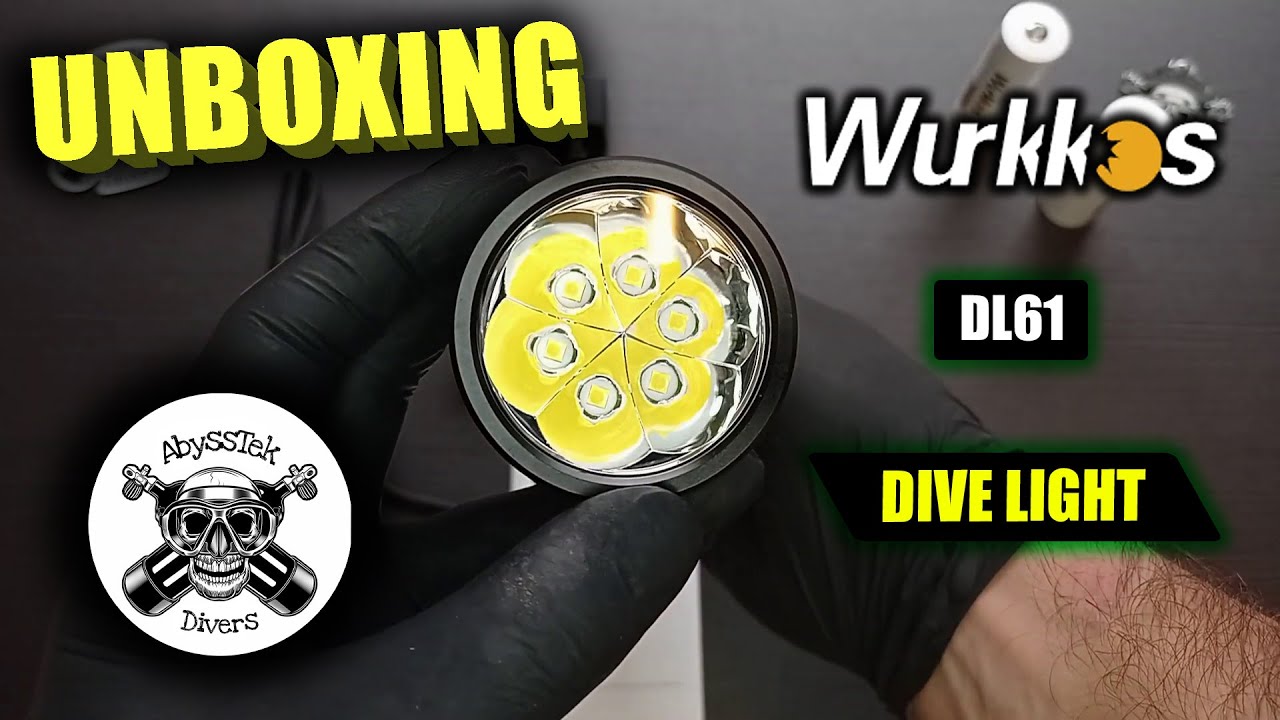 WURKKOS DL61 DIVE LIGHT UNBOXING