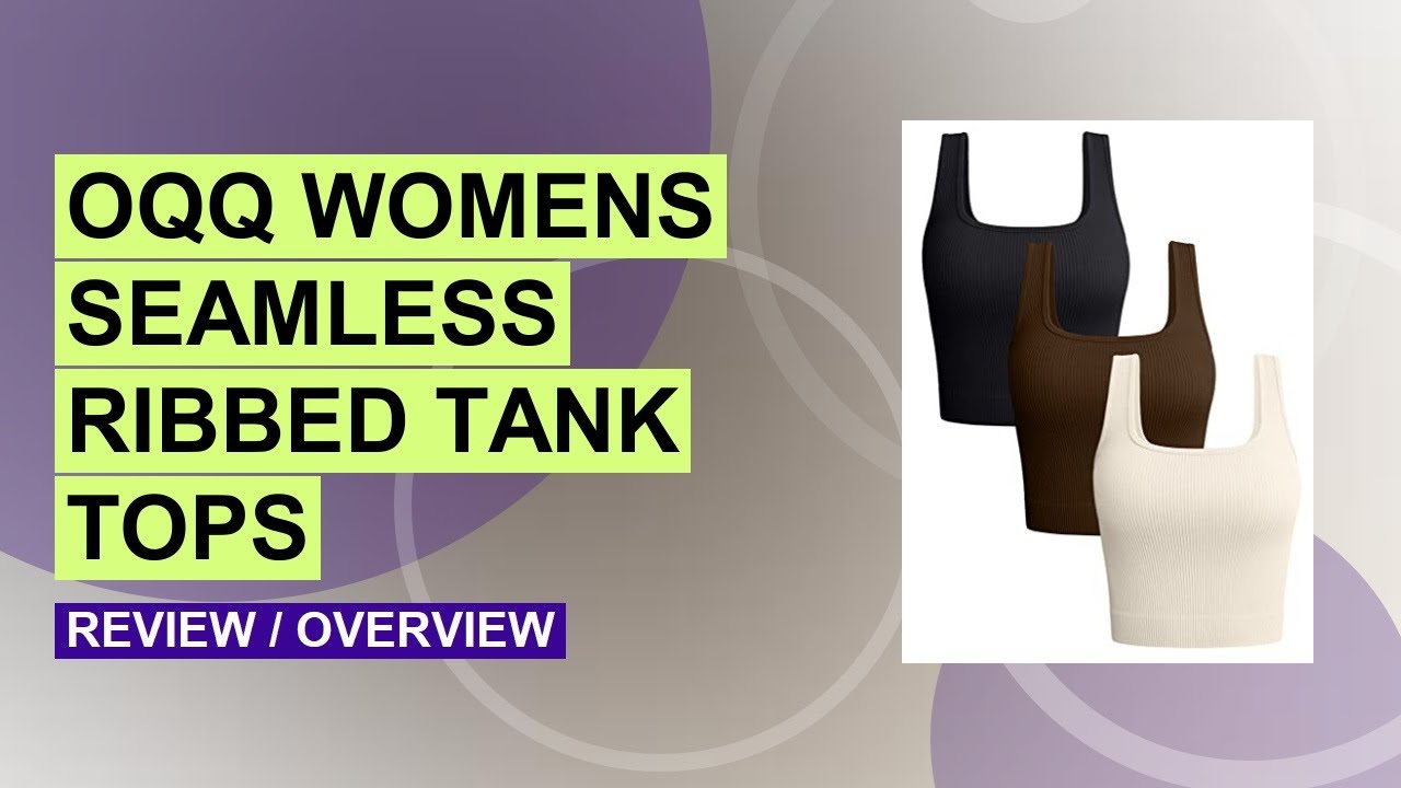 OQQ Women's Ribbed Tank Tops Review: Comfortable & Supportive Workout Wear
