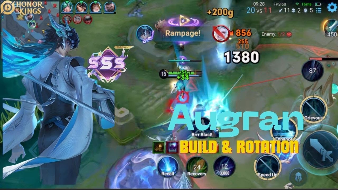 I TRIED CHINESE BUILD TO AUGRAN AND GOT 3 STARS | FULL GAMEPLAY | HONOR OF KINGS