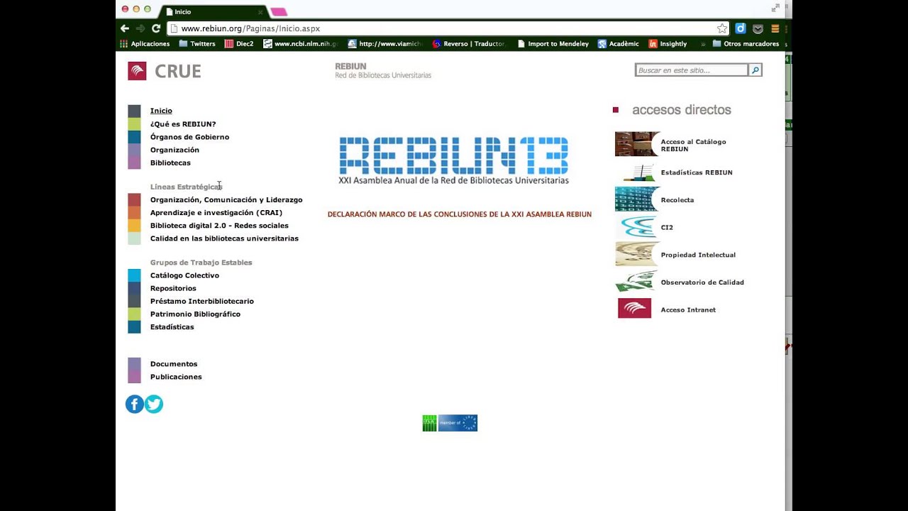 Localización de artículos con Rebiun
