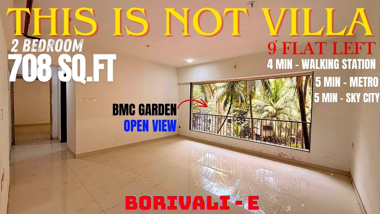 2bhk flat in Borivali East | Near Oberoi | Railway | Metro | Highway | Only 5 min | Mumbai