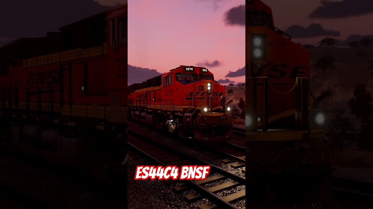 ES44C4 BNSF Intermodalny | Train Sim World 5 po polsku  #rioolp #trainspotting