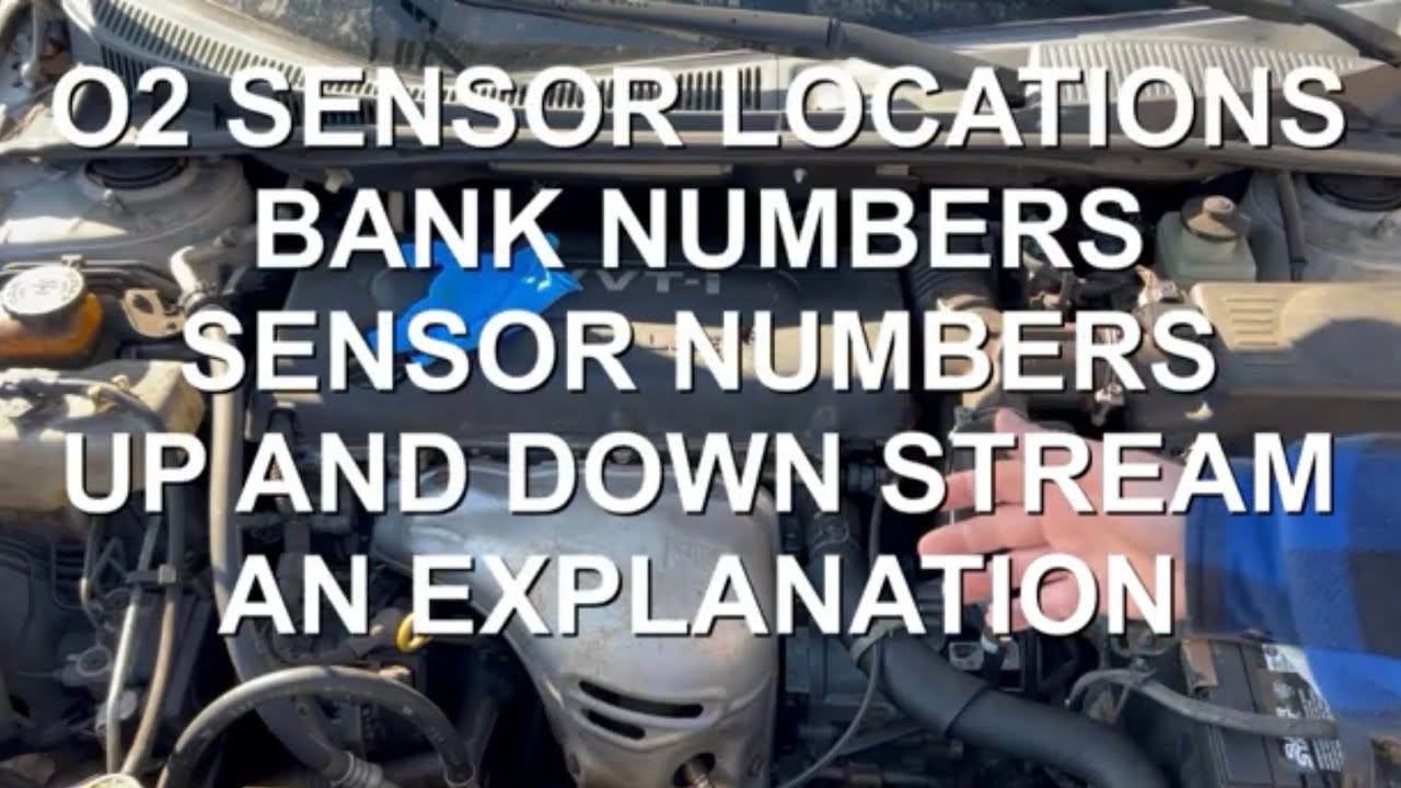 Расположение датчиков O2, номера групп, номера датчиков, восходящий и нисходящий поток: пояснение