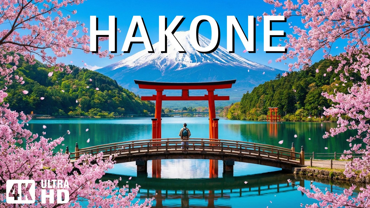Spring in Hakone, Japan 4K 🌸 Relax Among Sakura Lakes & Majestic Mountain Silence