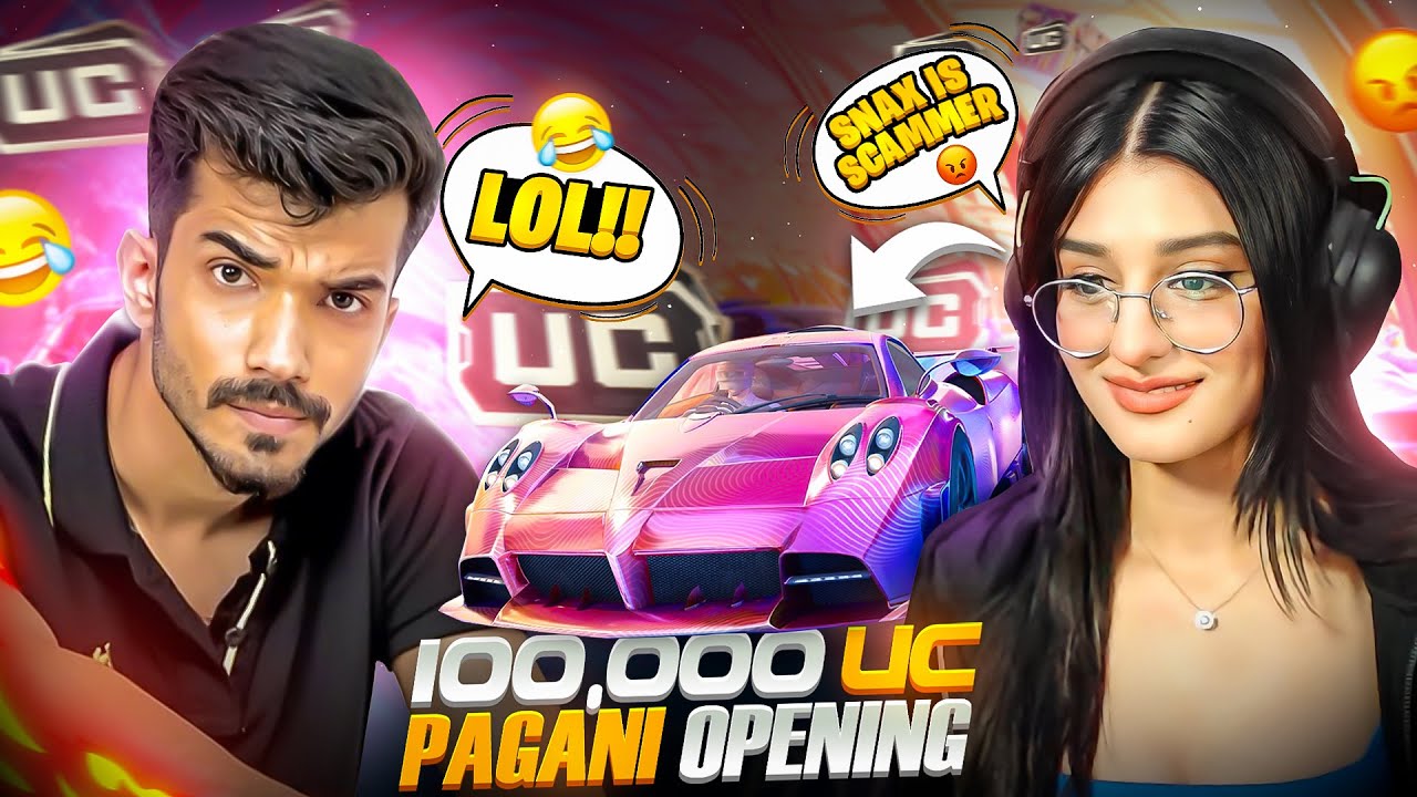 100000 UC PAGANi OPENING 😍|| BGMI HIGHLIGHT ft @SnaxGaming @8bitGoldygg