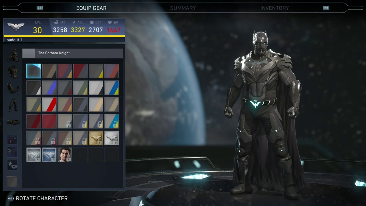 Injustice2: Batman Customization Level 30