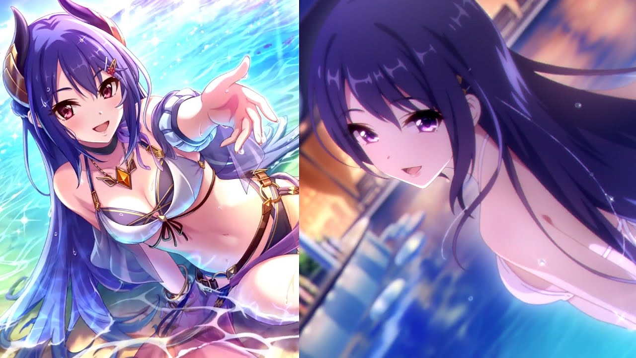 「プリコネR」レイ（サマー）士条怜 全4話（CV：早見沙織 さん）Rei Summer swimsuit story　真夏の楽園に微笑み誘う渚の剣士　　プリンセスコネクト！　公主連結　프린세스 커넥트