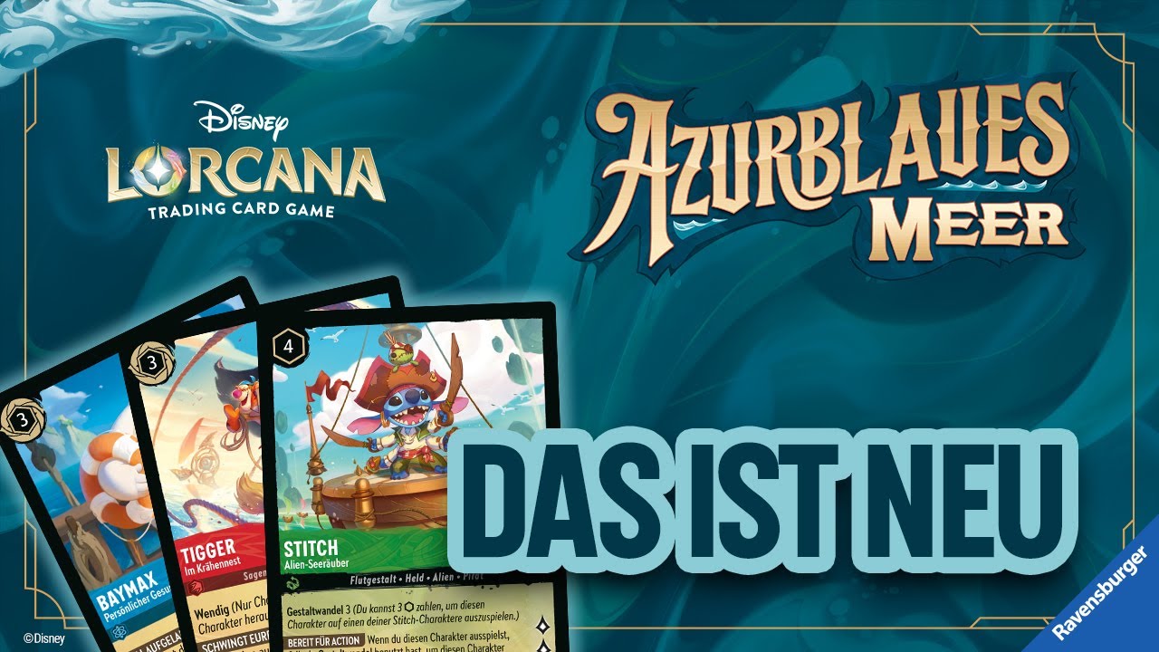 „Disney Lorcana TCG: Azurblaues Meer“ - Das ist neu