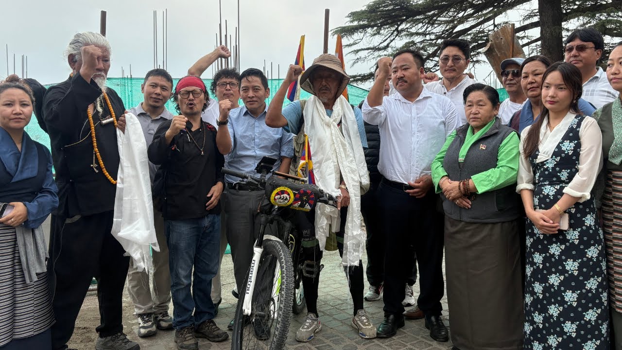 Veteran Tibetan activist embarks on last leg of sixth solo-cycle rally for Tibet