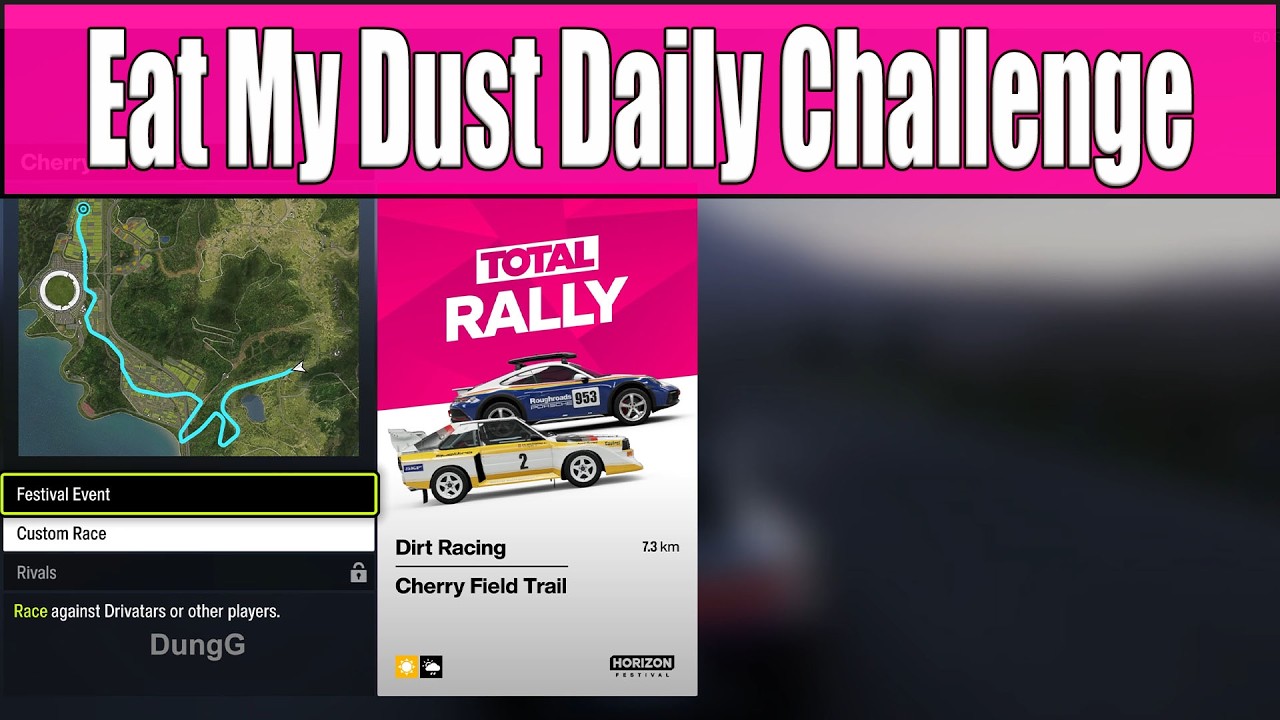 Forza Horizon 6 Eat My Dust Daily Challenge - Earn 6 Pass Kills in any Dirt Race