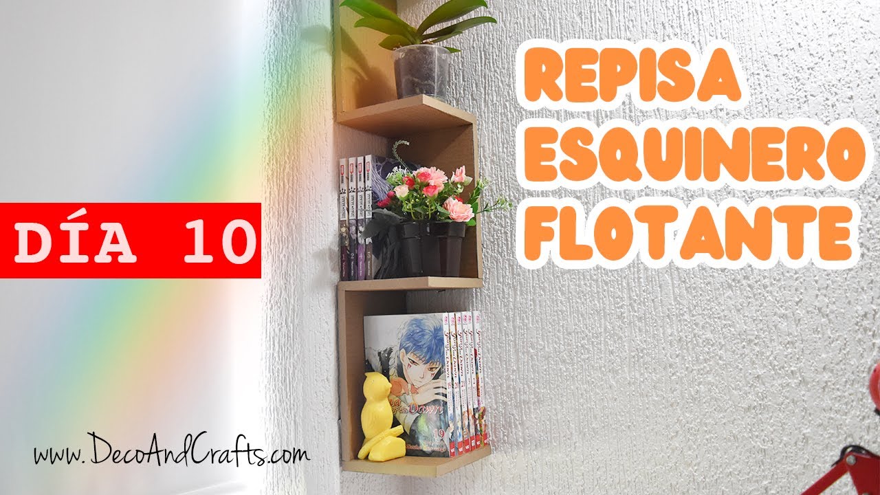 DIA 10 - 40 REPISA MODERNA ESQUINERO FLOTANTE Con Instalación | DecoAndCrafts