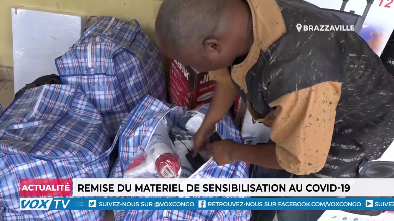 Remise du matériel de sensibilisation au Covid-19