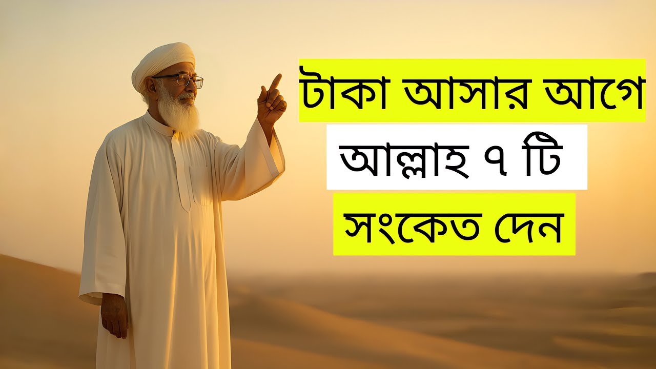 টাকা আসার আগে আল্লাহ কেন ৭ টি সংকেত দেন  | Why does God give 7 signs before money arrives ?