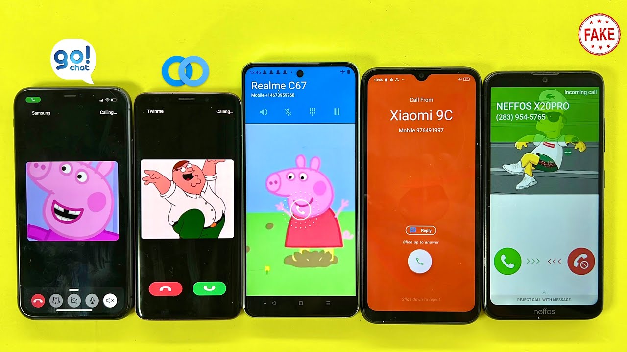 Madness Incoming & Outgoing Call Social Networking + FAKE Call / iPhone,Realme,Samsung,XIAOMI,NEFFOS
