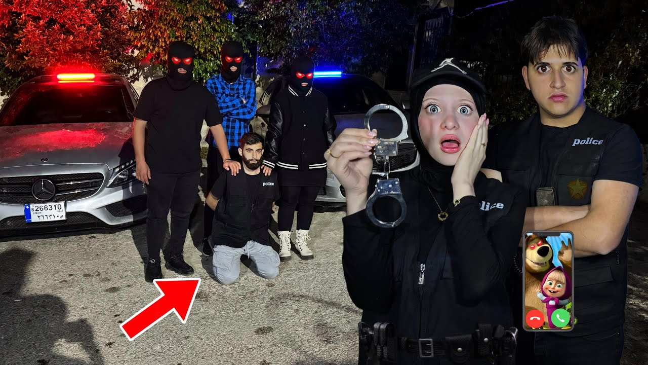 طاردنا الحرامية وانقذنا الشرطي المخطوف بسيارة الشرطة بمساعدة ماشا والدب الساعة 3:30 صباحاً…!!مخيف