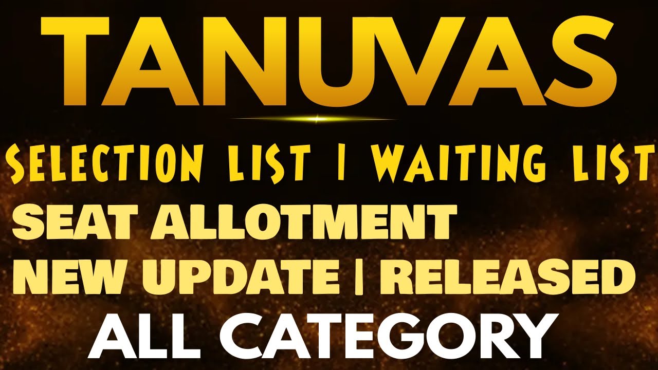 Tanuvas admission 2022 | 1st round counselling | New update 💫 selection list released | tanuvas 2023