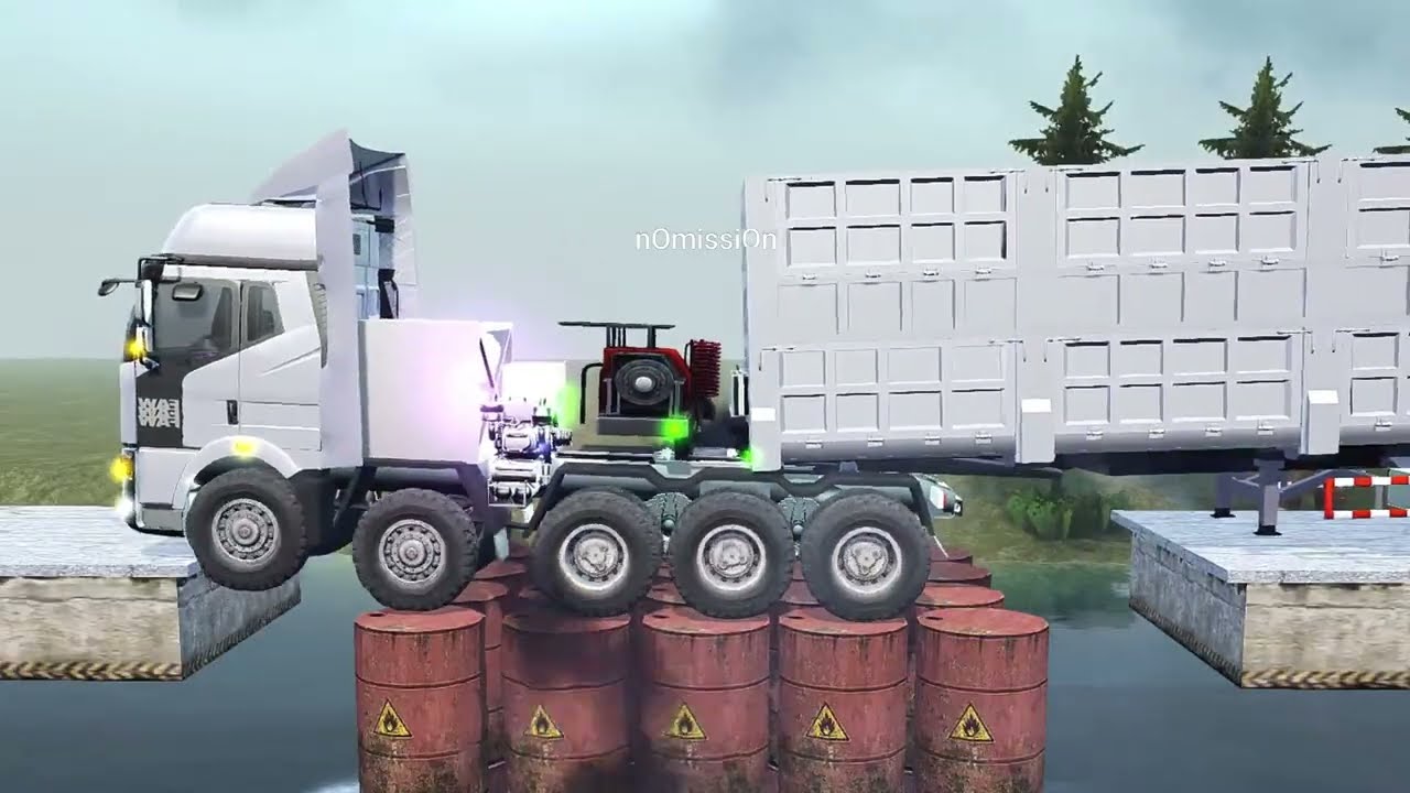 New obstackle | Driver skills | mod truck | Spintires : mudrunner | Daily game 38