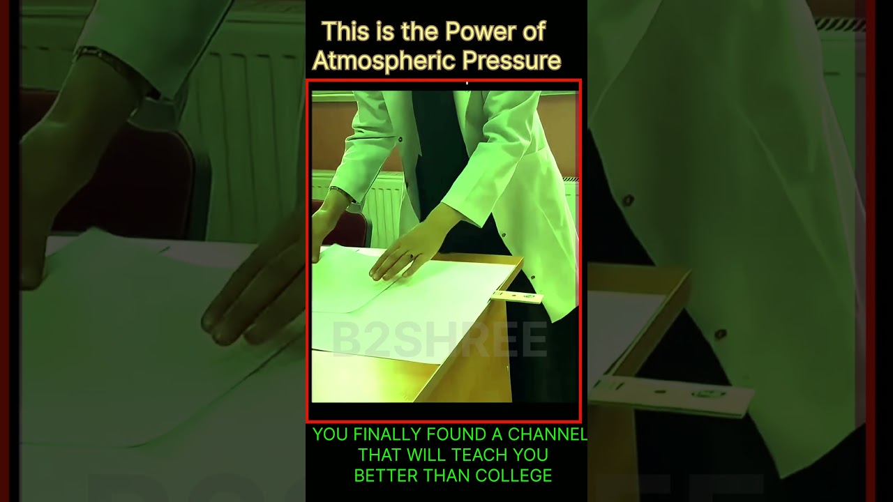 Power of atmospheric pressure#physics #pw #shorts