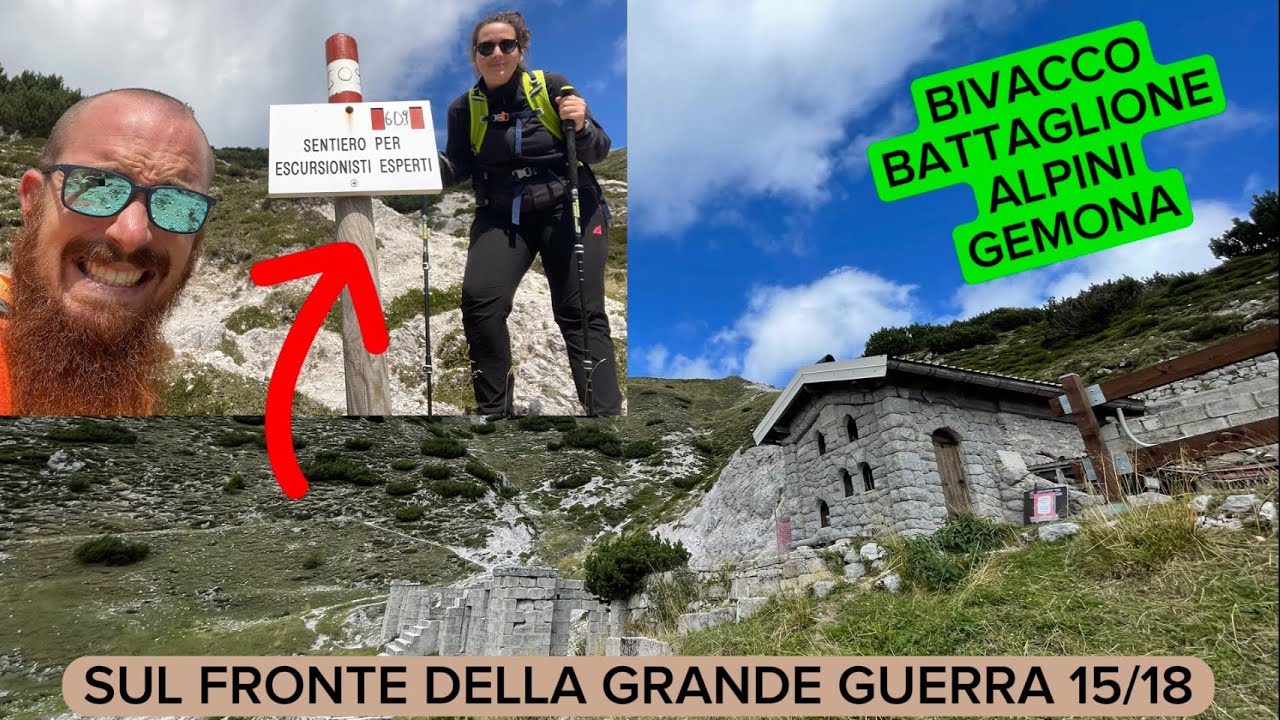 BIVACCO BATTAGLIONE ALPINI GEMONA | FRIULI - SUL FRONTE DELLA GRANDE GUERRA 15/18