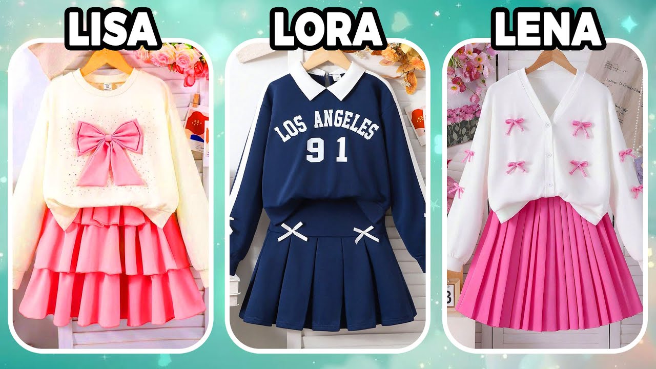 Lisa 💖 Lora 🌈 or Lena 👑😊 | Ultimate Style Choice Challenge ✨#lena #lisa #lisaorlena #random