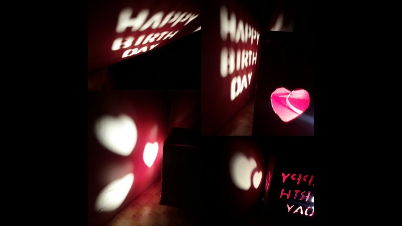 Handmade gift for loved ones/Shadow message box/Illuminating box/Creative gift idea/ gift box