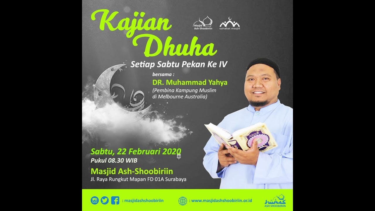 LIVE~KAJIAN TAFSIR QS YAASIIN BAB-2 | UST. DR.MUHAMMAD YAHYA ~ 22 FEB 2020 DI MASJID ASH-SHOOBIRIIN
