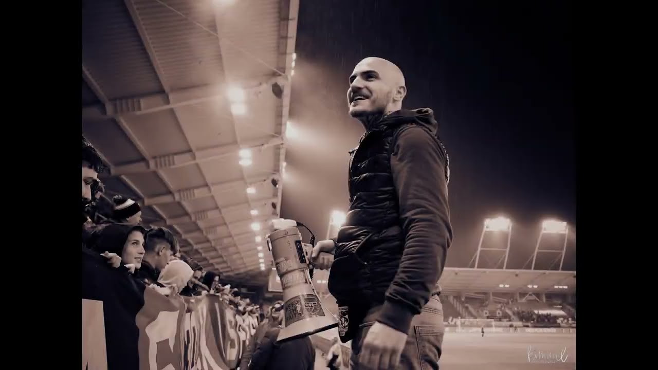 Az Ultras Kispest szurkolása és megemlékezése Bordás Gergőre a Tatabánya ellen