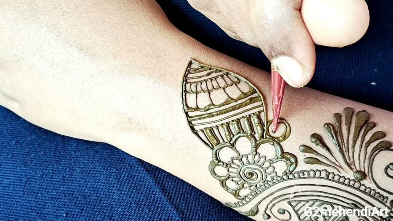 Stylish arabic mehndi design for back hand design ll mehendi design 2026, simple  mehendi design.