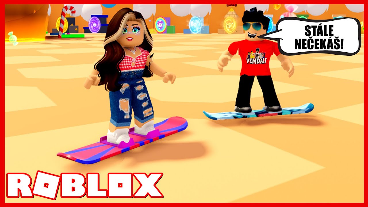 MAKKY NA MĚ NEUMÍ ČEKAT😠! Roblox Snowboard Obby ❄ w/@Makousek