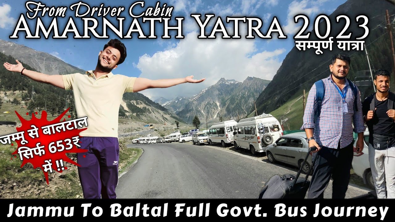 Jammu To Baltal Govt Bus Journey| Amarnath Yatra 2023| Baba Barfani Yatra|Pehelgam Ramban |LTY Vlogs