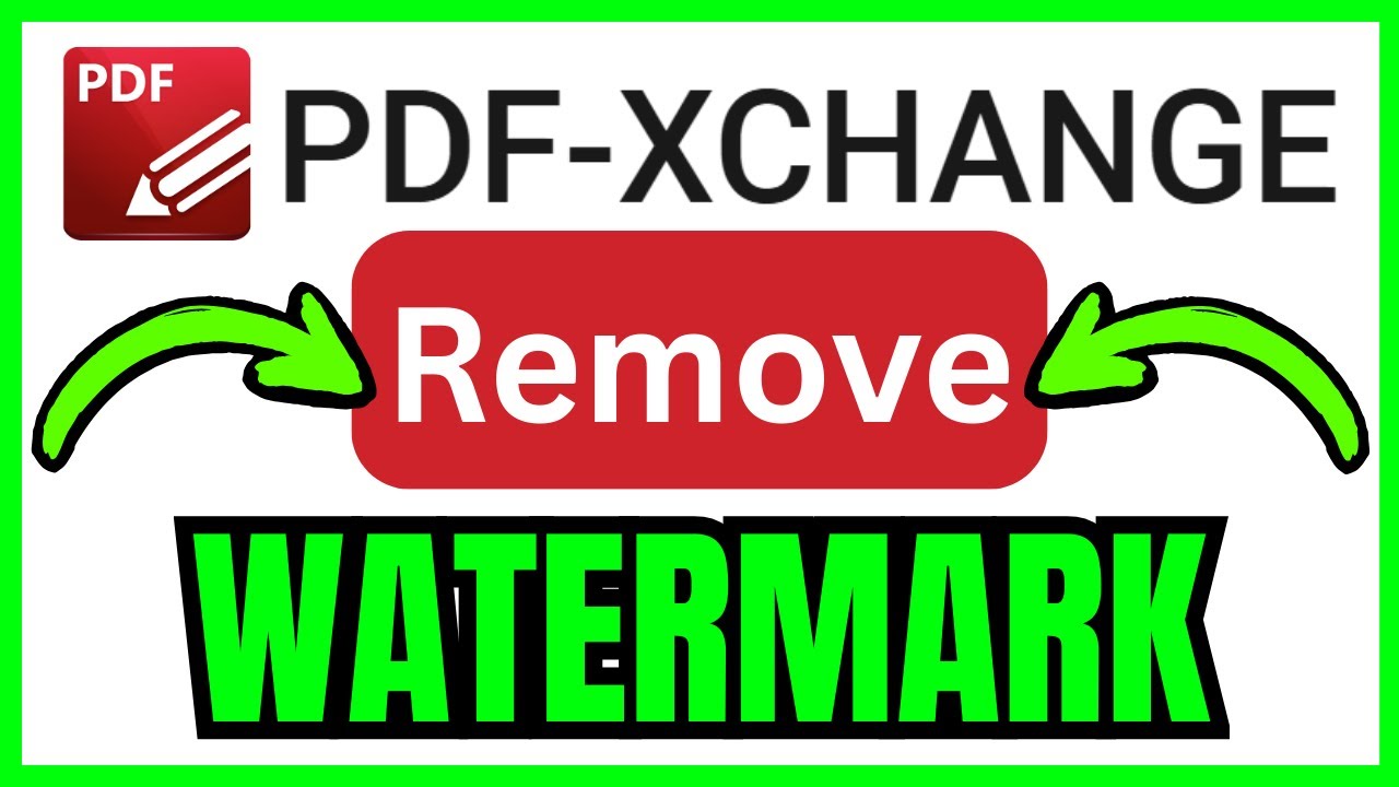 How To REMOVE WATERMARK In PDF XChange Editor (QUICK & EASY) 2026