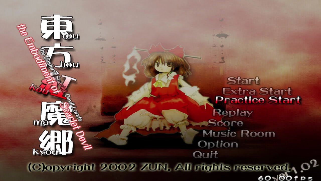 Playing a Touhou game for the first time! Also, brand new username. Case XG is dead.
