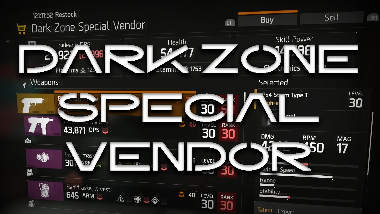 Dark Zone Special Vendor Location! - The Division