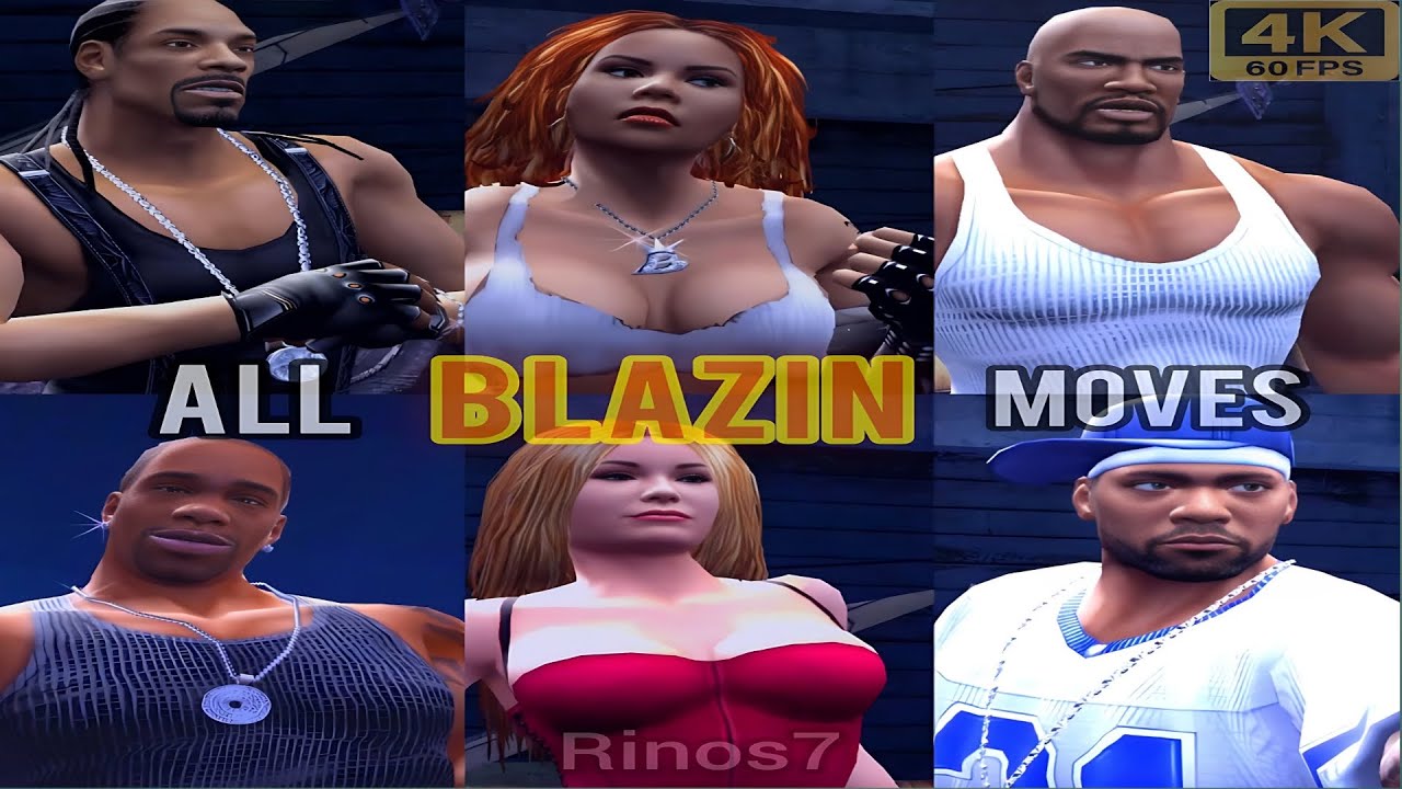 Def Jam Fight for NY : All Blazin Moves (All Characters) Intros & Win Poses 4k