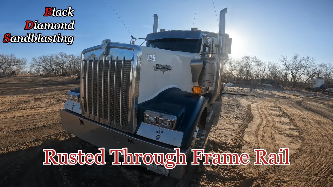 Sandblasting Super Rusty Kenworth W900