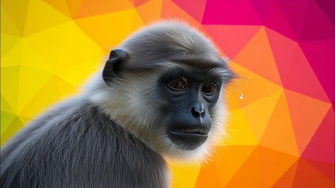बंदर की वीडियो | langur ki video | langur ki awaaz | monkey